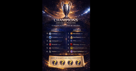 Foto notícia Champions PESESMG - 42ª TEMPORADA