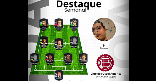 Foto notícia TÉCNICO DA SEMANA 1 GOAT LEAGUE II