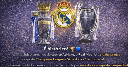 Foto notícia REAL MADRID FAZ HISTÓRIA!
